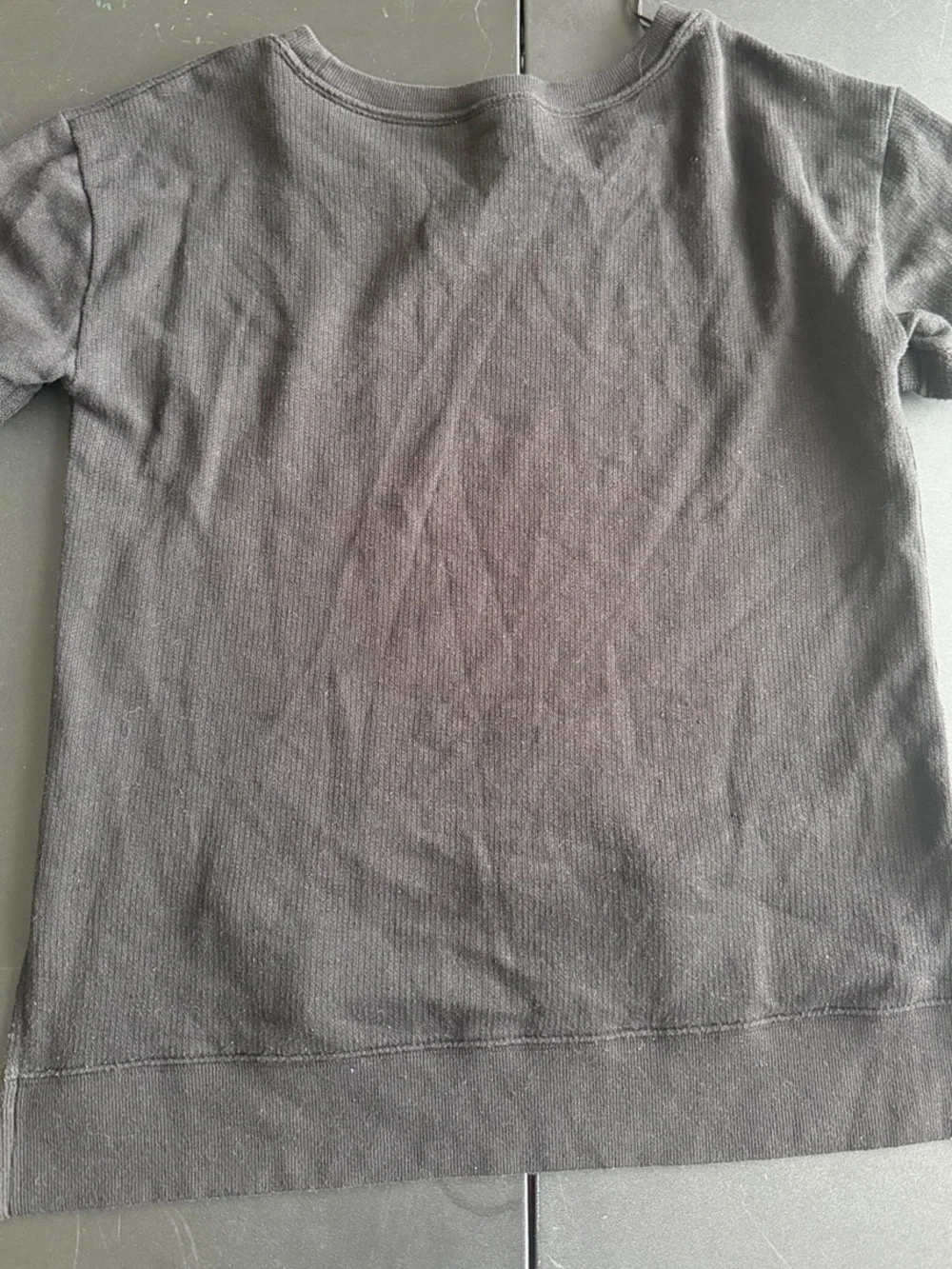 Michael Kors Black Tee with Gold MK Emblem
